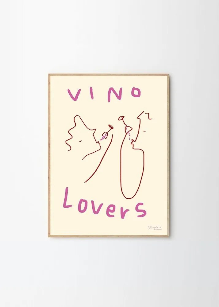 Poszter 50x70 cm Vino Lovers – Ruby Hughes – The Poster Club