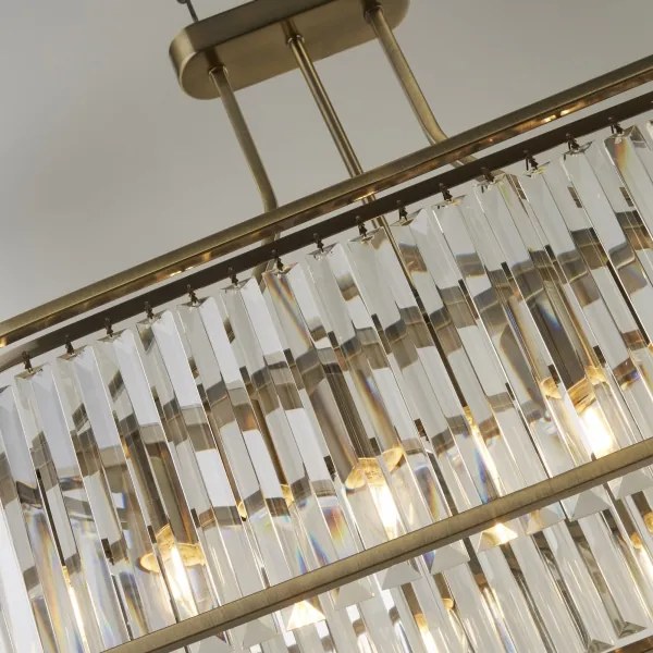 Searchlight 8095-5AB - Csillár láncon VICTORIA 5xE27/60W/230V réz