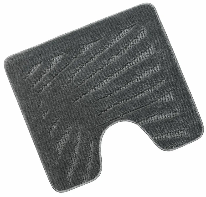 Standard Levél fürdőszobaszőnyeg, szürke, 60 x 50 cm