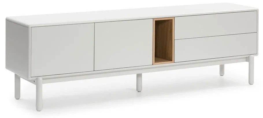 Krémszínű TV-állvány 180x56x40 cm Corvo – Teulat