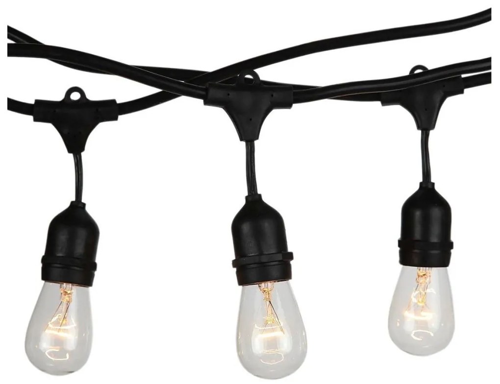 Kültéri lánc STRING 5m 10xE27/40W/230V IP54