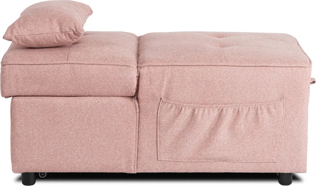Dönthető, alvófunkciós fotel iberis 67 cm rózsaszín, fotel