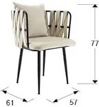SCHULLER-835640 VENTURA FEHÉR SZÍNŰ SZÉK
