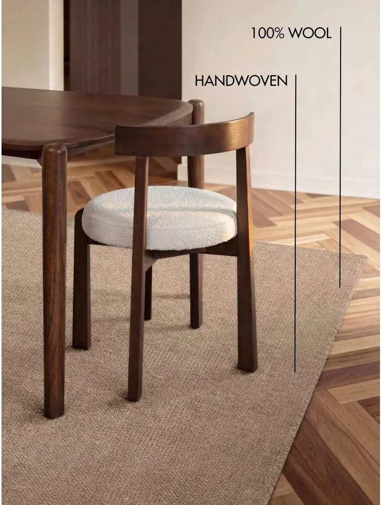 Bézs kézi szövésű gyapjú szőnyeg 120x170 cm Greenwich – Ted Baker