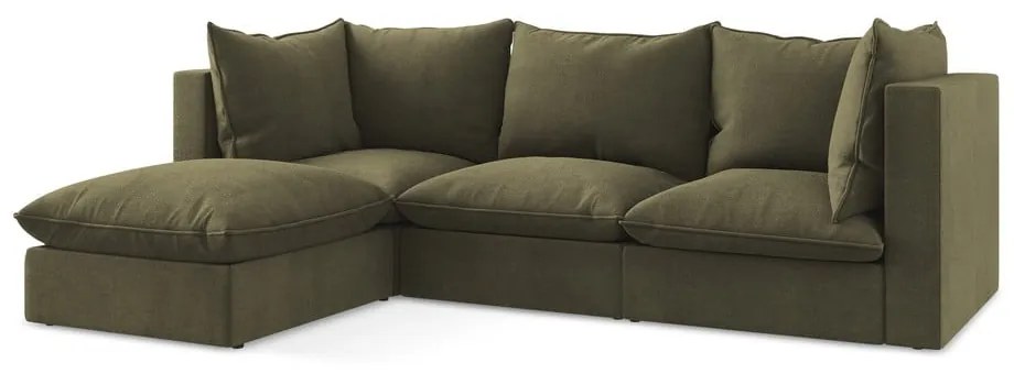 Khaki sarokkanapé (bal oldali-heverő résszel) Manao – Makamii