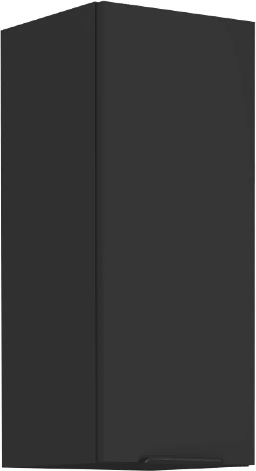 Felső szekrény, fekete, SIBER 30 G-72 1F