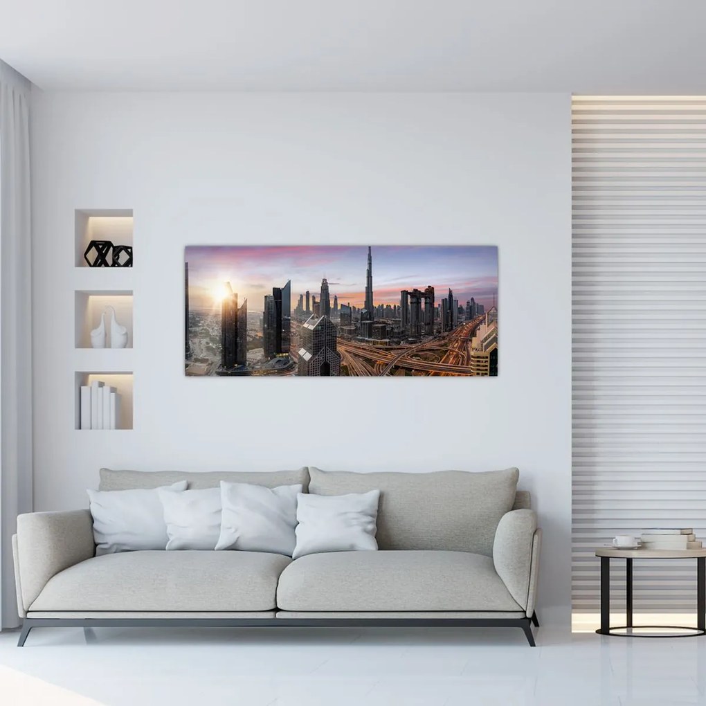 Kép - Dubai panorámája (120x50 cm)