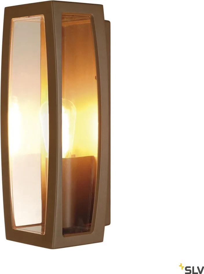 SLV 230657 MERIDIAN Modern Kültéri Fali Lámpa Rozsdás E27 IP54