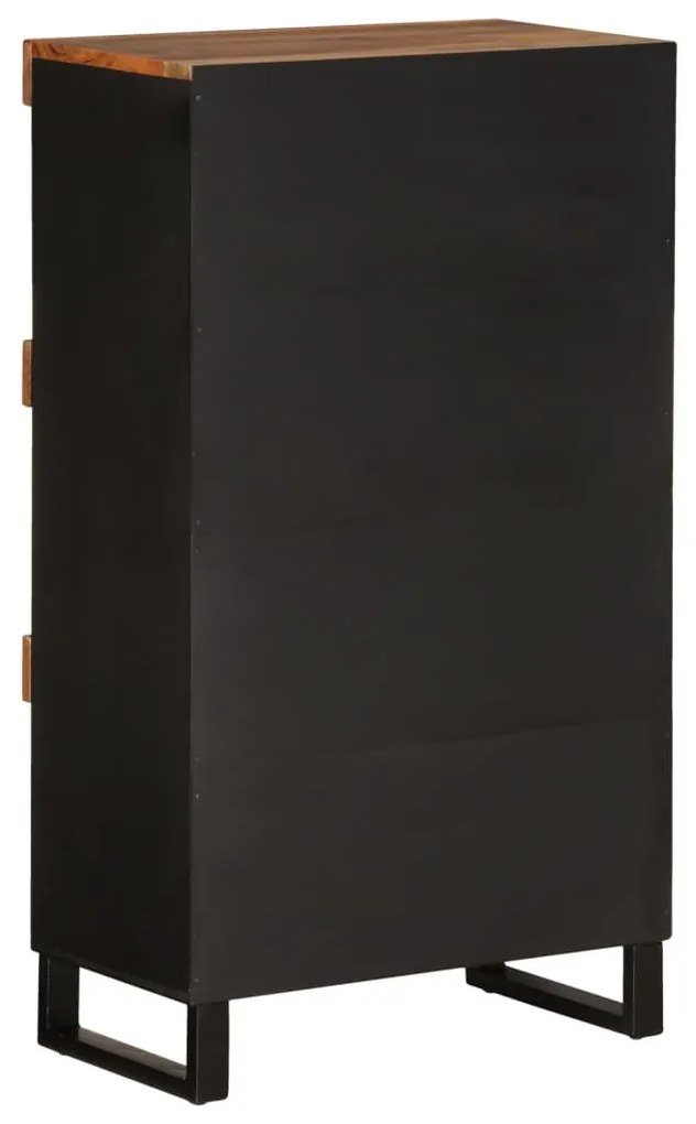 Tömör akácfa tálalószekrény 60 x 33 x 107 cm