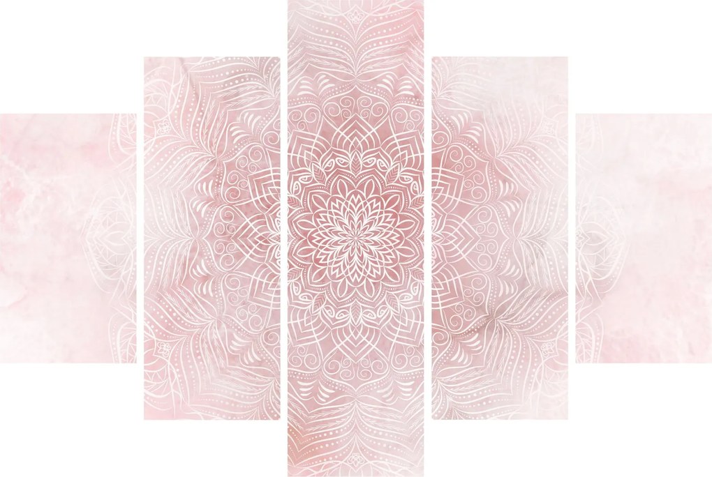 Kép - Rózsaszín mandala (150x105 cm)