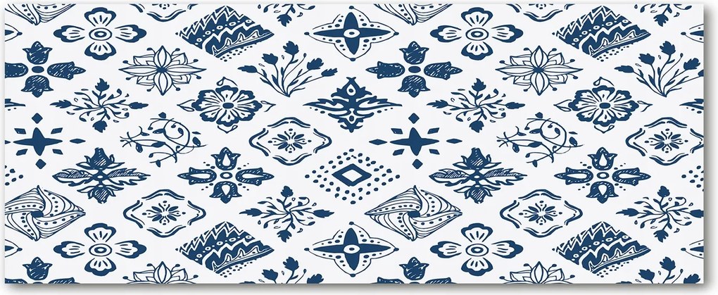 Védő üveg konyhai panel Virágos minta XXL