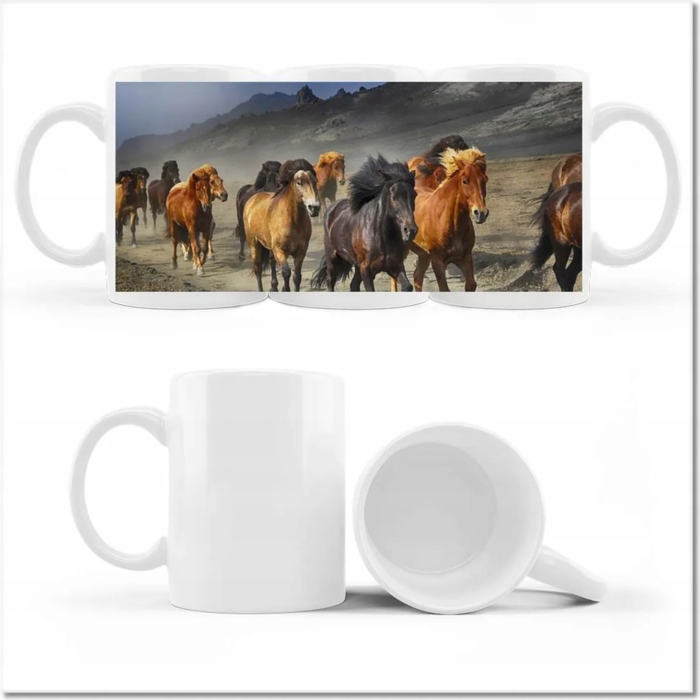 Fényképes bögre Ló Lovak Lovaglás