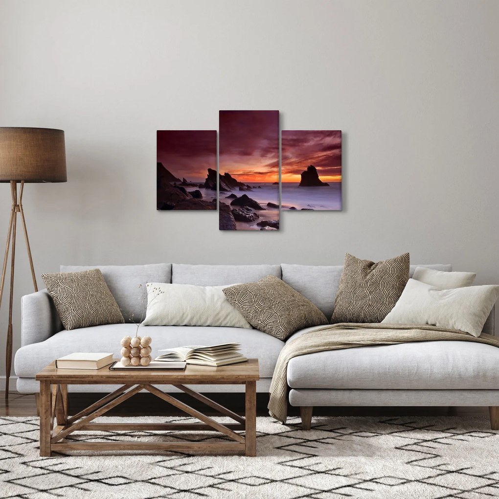Naplemente a tengerparton képe (90x60 cm)