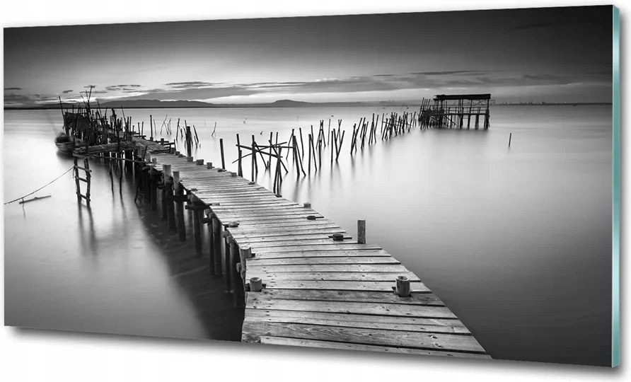 Fotó üvegkép Nyugat a tengerparton 100x70