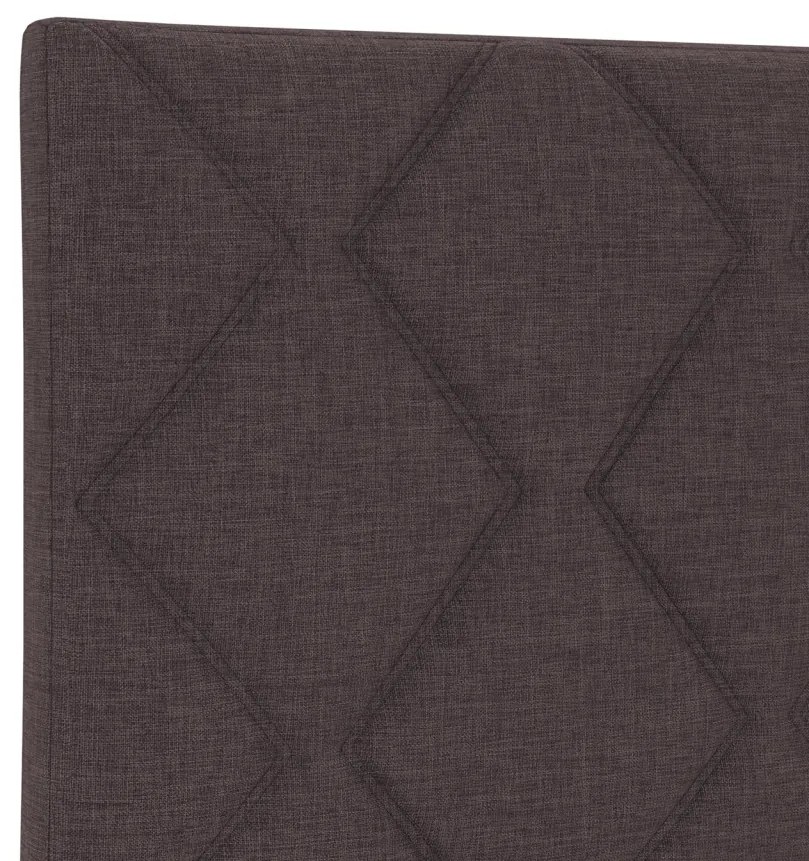 LED Fejtámla Gyémánt Blokk Dizájn Sötétbarna 100 cm Textil