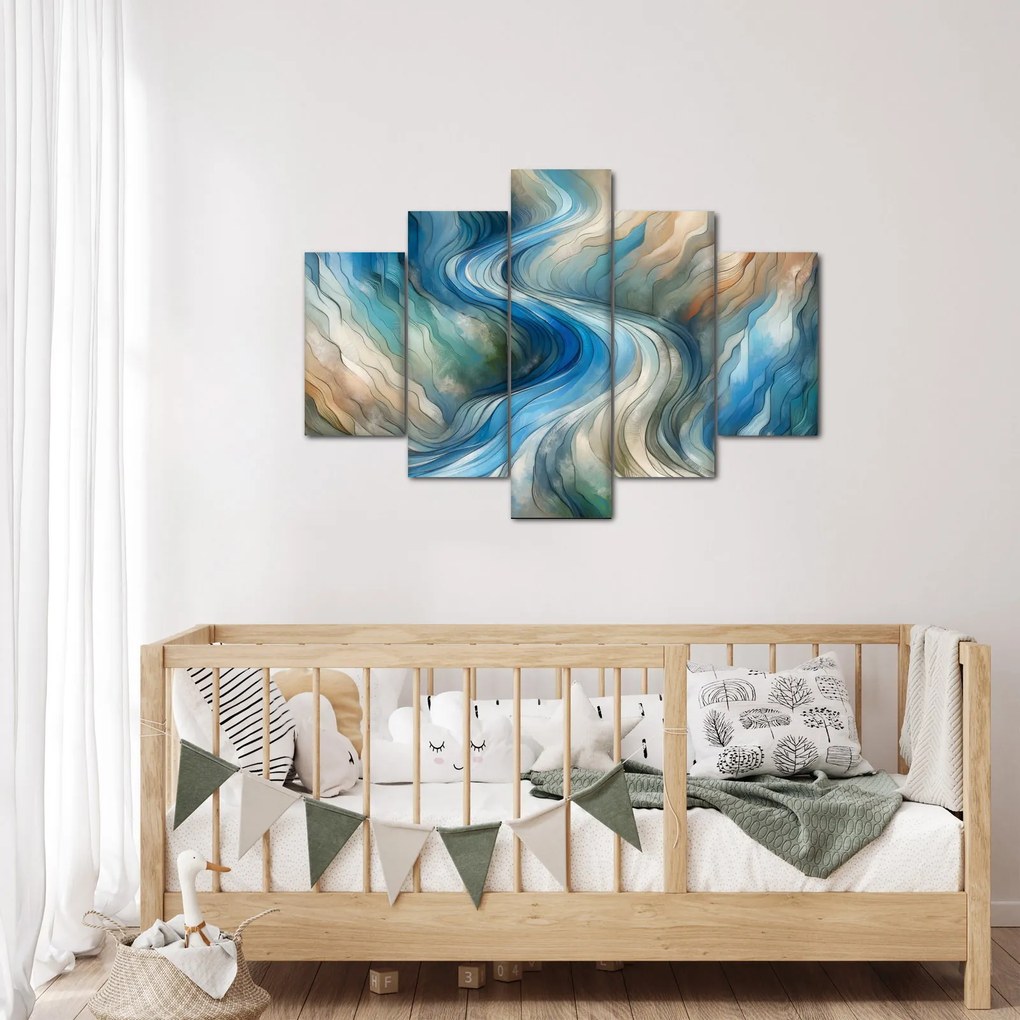 Kép - Absztrakt áramlat (150x105 cm)