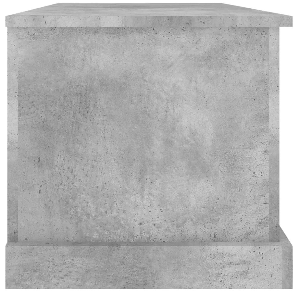 betonszürke szerelt fa tárolóláda 70x40x38 cm
