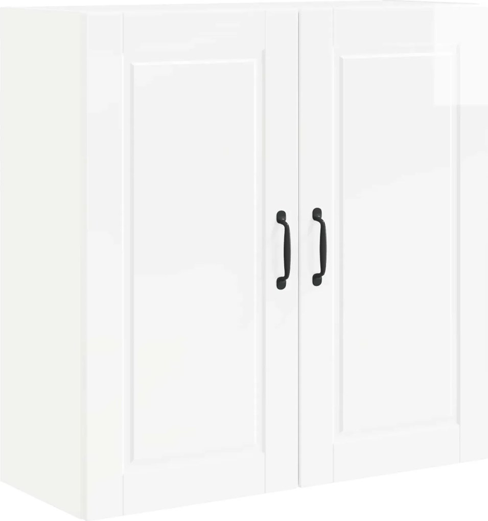 vidaXL Konyhaszekrény Magas Fényű Fehér 80 x 31 x 80 cm Faanyag