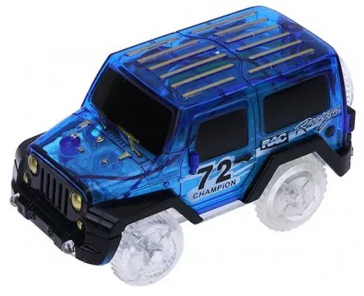 Kisautó világító autópályához - 6 cm széles - kék