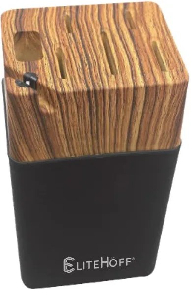 Késtartó Blokk 22 CM Konyhai Kiegészítő Állvány Élezővel Fekete Galaxy