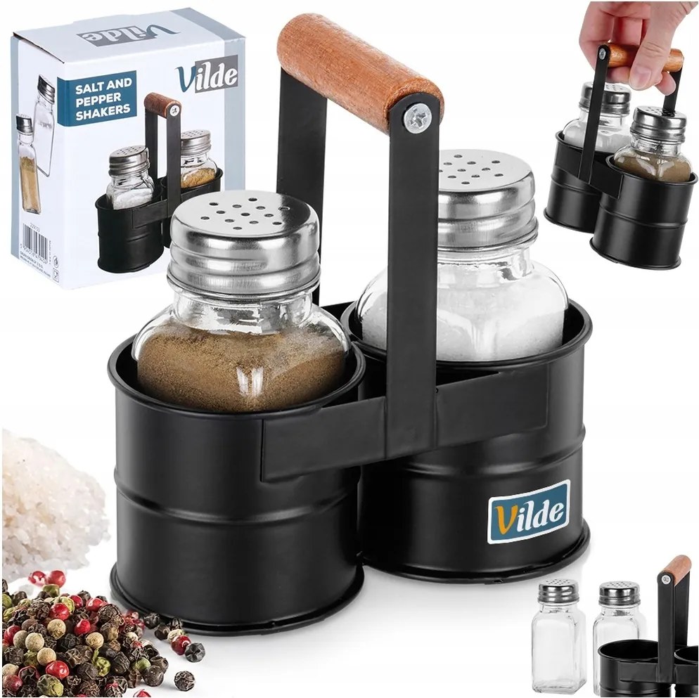 Fűszertartó Só-borsszóró szett só-bors tartó állvány