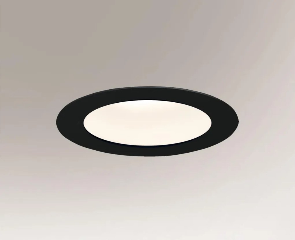 ANTIGO 8058 TOTTORI Fürdőszobai Beépíthető Lámpa Fekete LED IP44