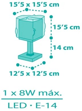 Dalber 63441N - LED gyereklámpa MERMAIDS 1xG4/4W/230V színes