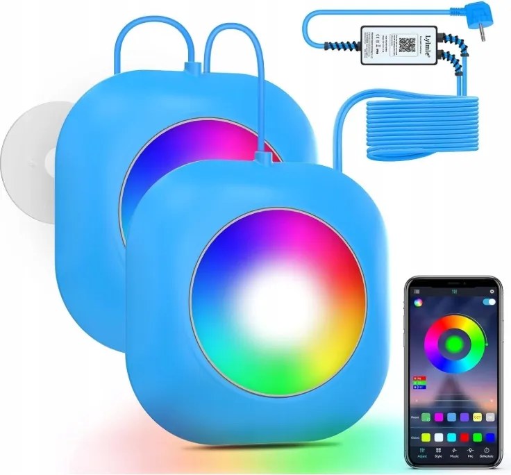 Vezeték nélküli Led medence világítás 40 W kettős merülő lámpa