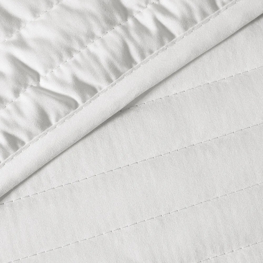 Fehér steppelt ágytakaró franciaágyra 220x230 cm – Bianca
