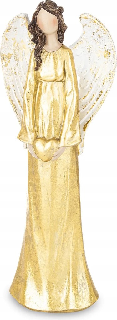 Angyal figura Angyal arany elegáns műanyag figura dekoráció