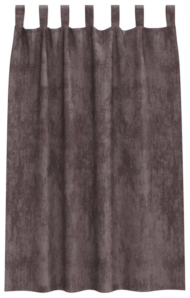 Velúr Függönyök 2 db Gombfüles Barna 175x140 cm