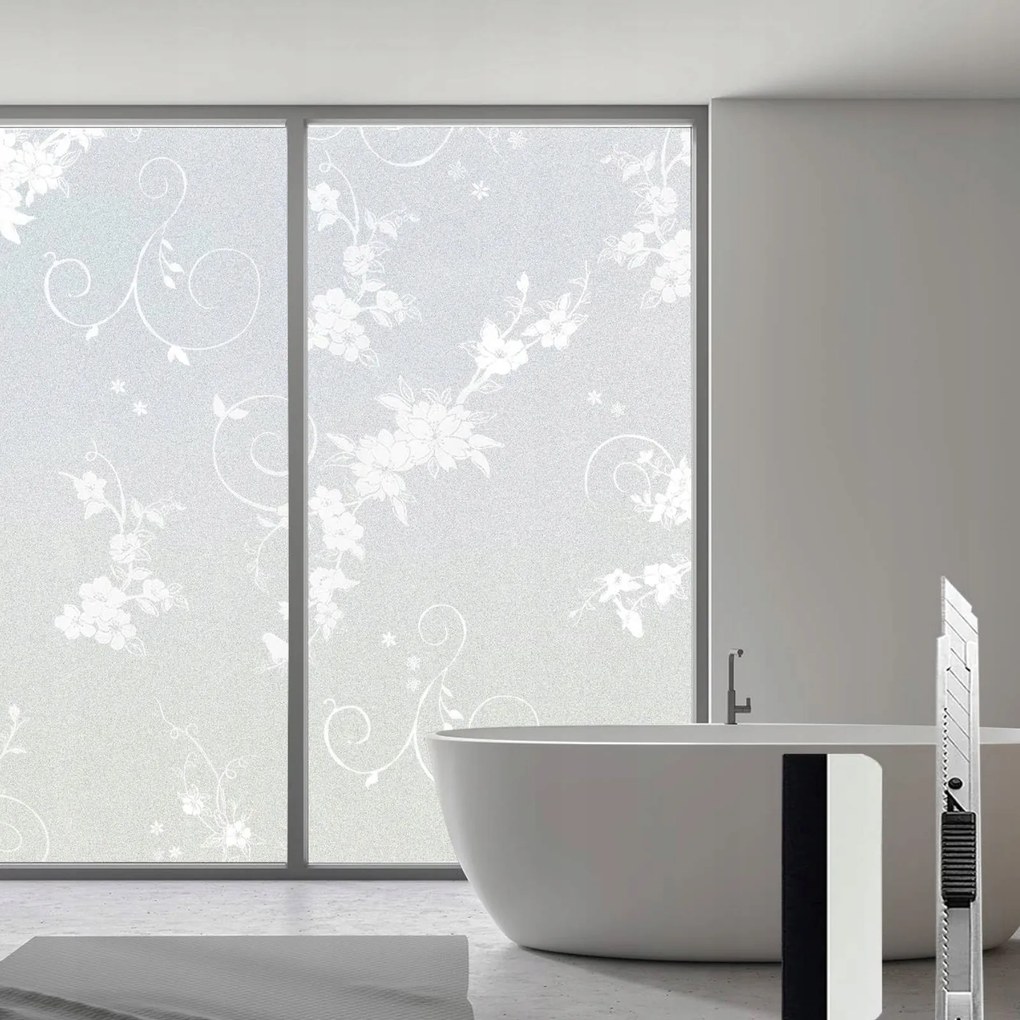 Ablakfólia öntapadós matt Pvc privatizáló Uv fehér 90 x 200 cm