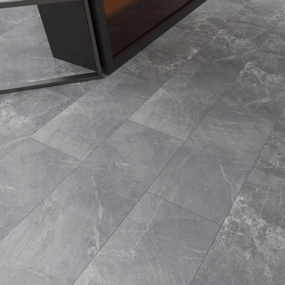 Leziter Fjord márvány mintás sötét szürke Vinyl SPC padló