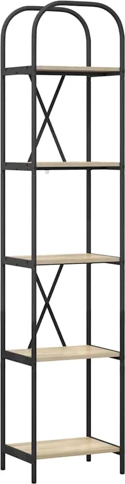 vidaXL Könyvespolc Sonoma tölgy 40 x 30 x 183 cm Faanyag