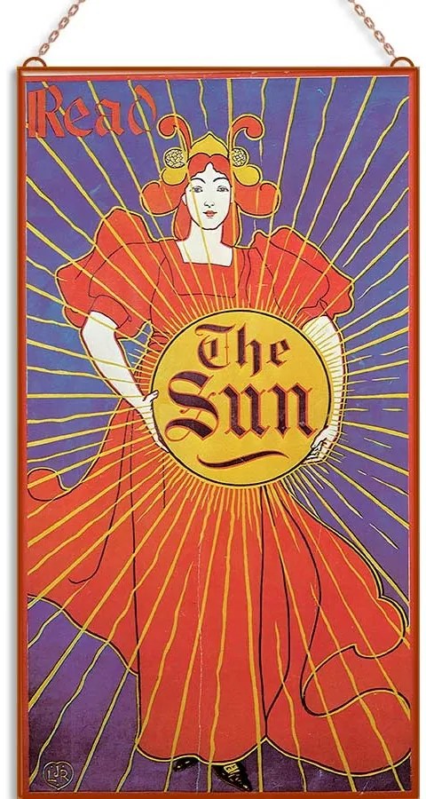 The New York Sun üvegkép, falikép