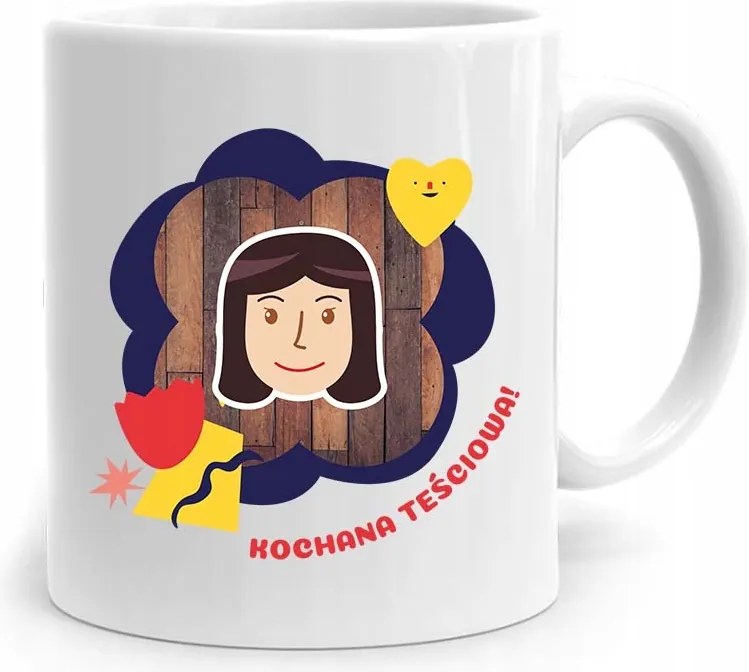 Ajándék Bögre Anyósnak Szeretett Anyós! fényképes nyomattal