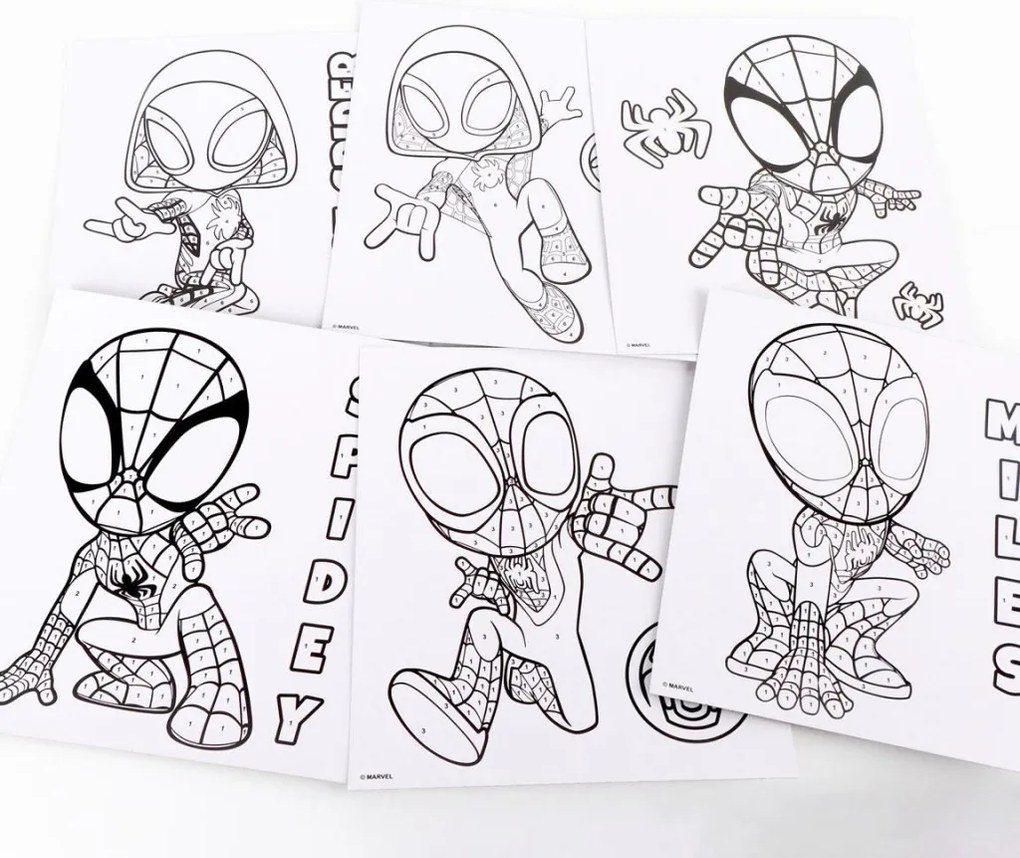 Pókember Spidey Friends számos kifestő szett