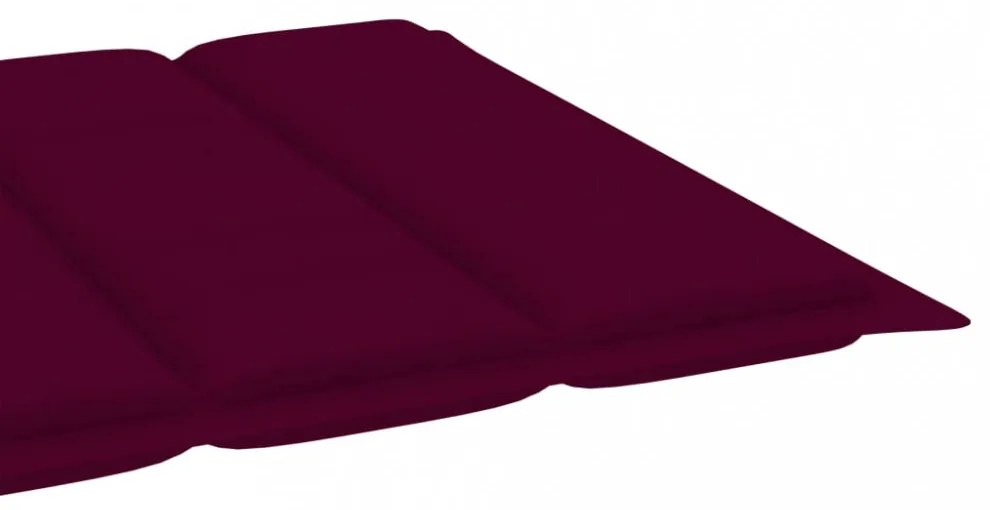 bordó oxford szövet napozóágy párna 200 x 50 x 3 cm