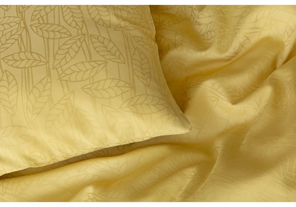 Matějovský Sofie Camel Gold bambusz damaszt ágyneműhuzat, 140 x 220 cm, 70 x 90 cm, 140 x 220 cm, 70 x 90 cm