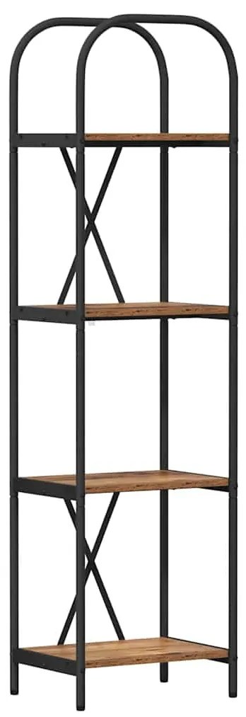 Könyvespolc Régi fa 40 x 30 x 146 cm Faanyag