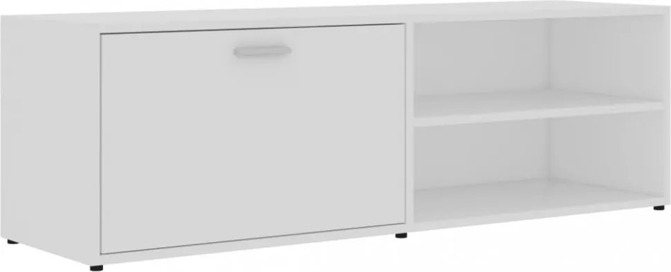 fehér szerelt fa TV-szekrény 120 x 34 x 37 cm