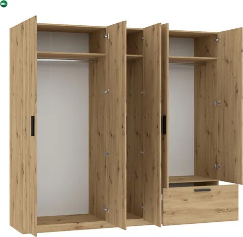 LITA WARDROBE 5D1S ARTISAN OAK