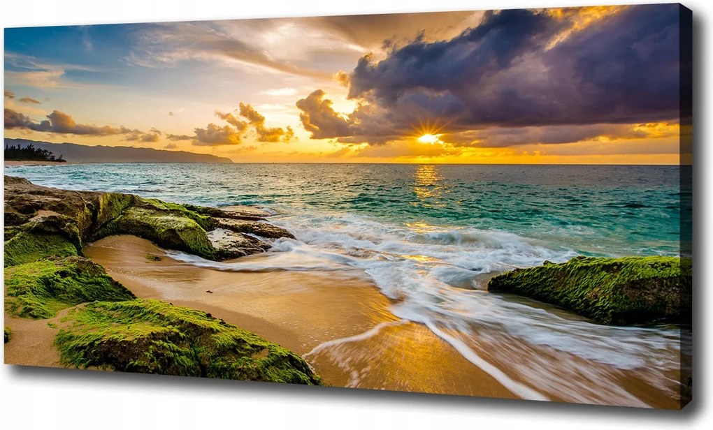 Vászonkép Naplemente tenger 100x70cm