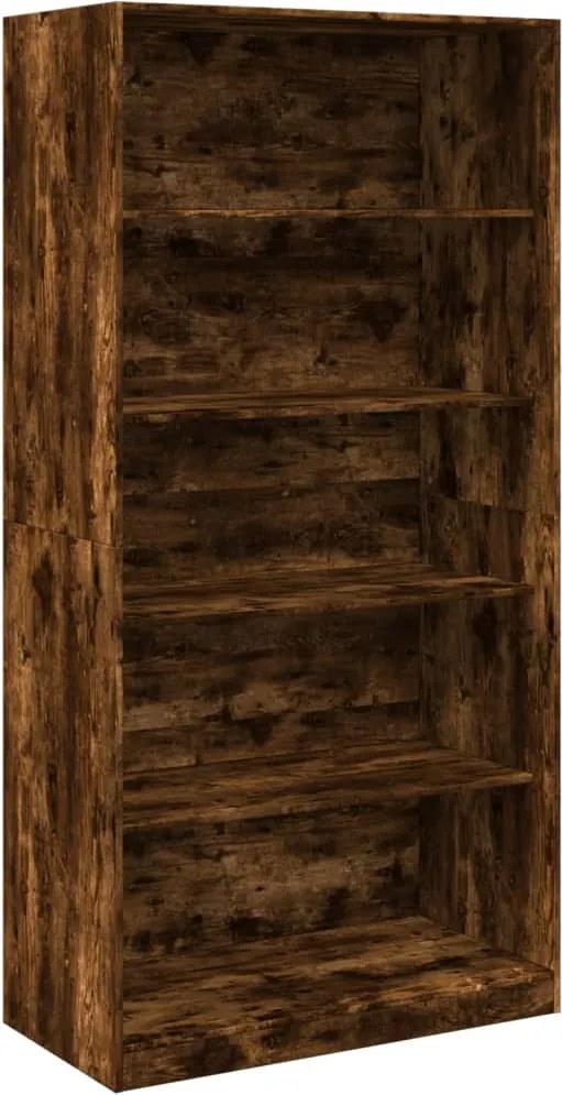 vidaXL füstös tölgy színű szerelt fa ruhásszekrény 100 x 50 x 200 cm