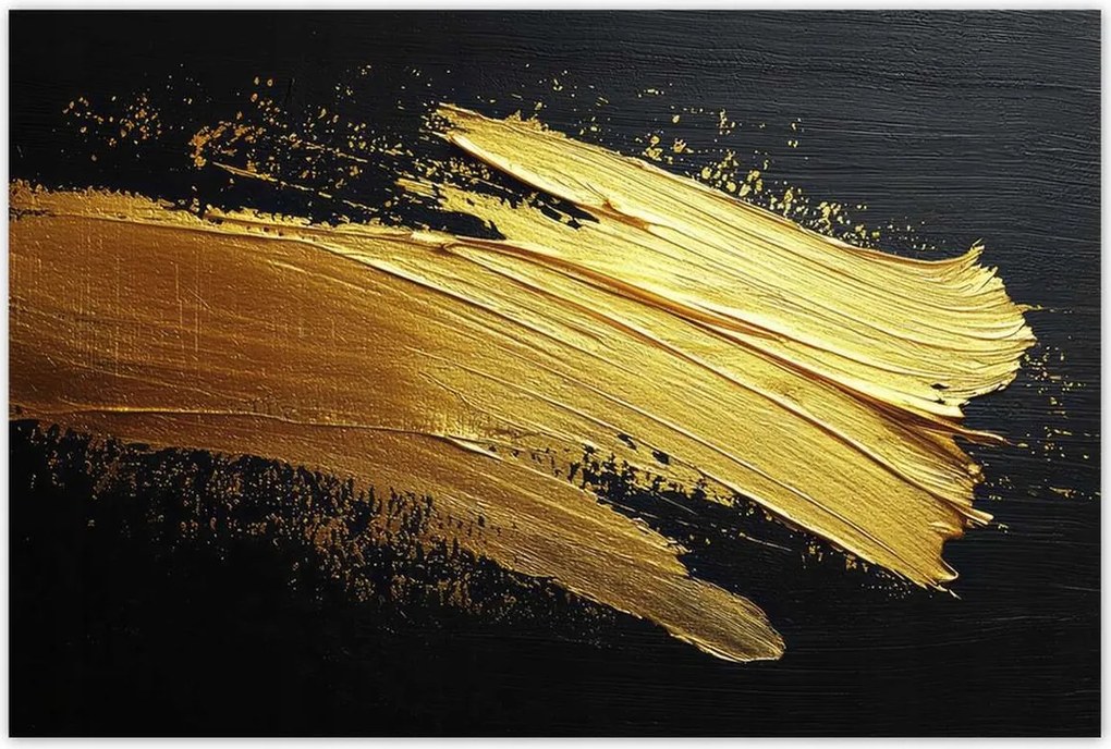 Poszterek 60x40 Arany csillogás ecsettel