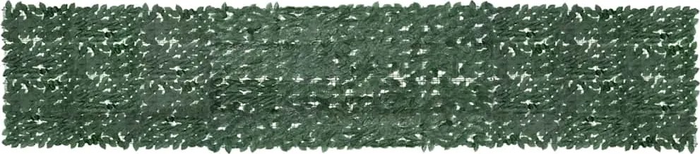 vidaXL sötétzöld leveles erkélyparaván 500 x 100 cm
