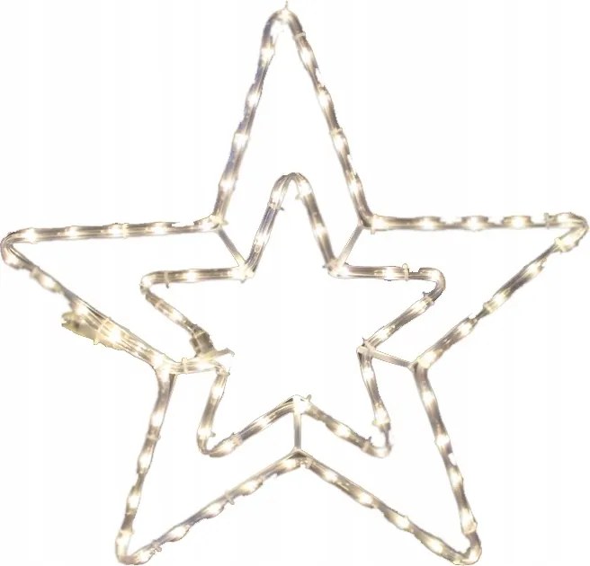 2x Led karácsonyi csillag ablakba 12W/230V, meleg fehér színű, IP44