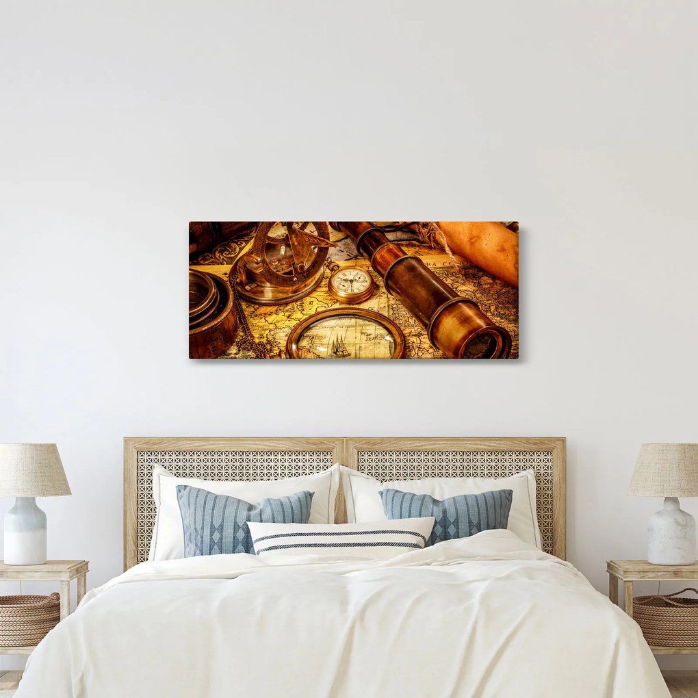 Kép - Tengerészek történelmi segédeszközei (120x50 cm)