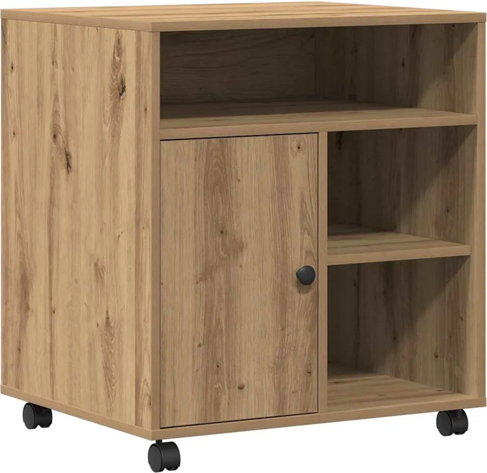 vidaXL Nyomtatóállvány kézműves tölgy 60 x 50 x 67 cm Faanyag