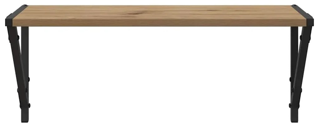 Falpolcok 2 pcs Artisan tölgy 60 x 25 x 25,5 cm Faanyag